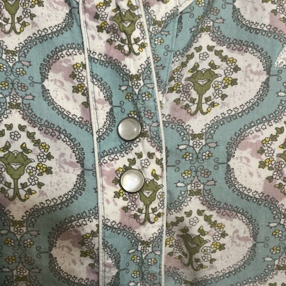 Walls Authentic Ranch Wear Women’s Western Shirt Medium Pearl Snap Cowgirl Ranch - Picture 2 of 8